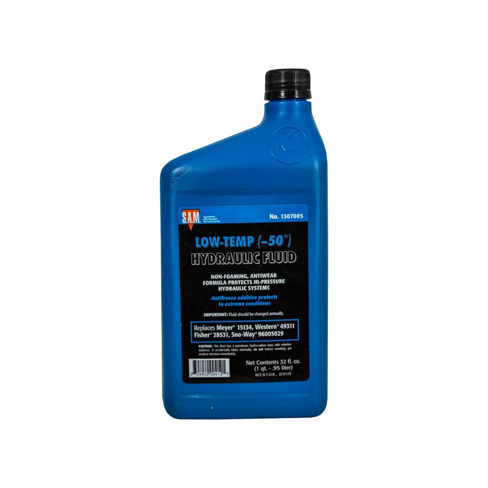 Low-Temperature Blue Hydraulic Fluid Fits MEYER Replaces 1307005