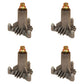 Qty 4: Spindle Assembly Fits MTD Replaces 490-130-0004