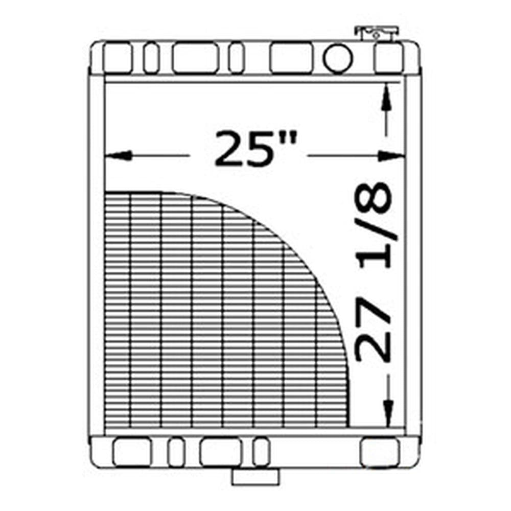 Fits Case-IH Radiator 130814C3