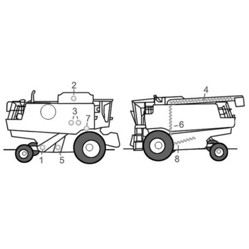 1309229C1 Grain Bed Auger LH Rotation Fits Case-IH Combine Model 1480 2344 2366