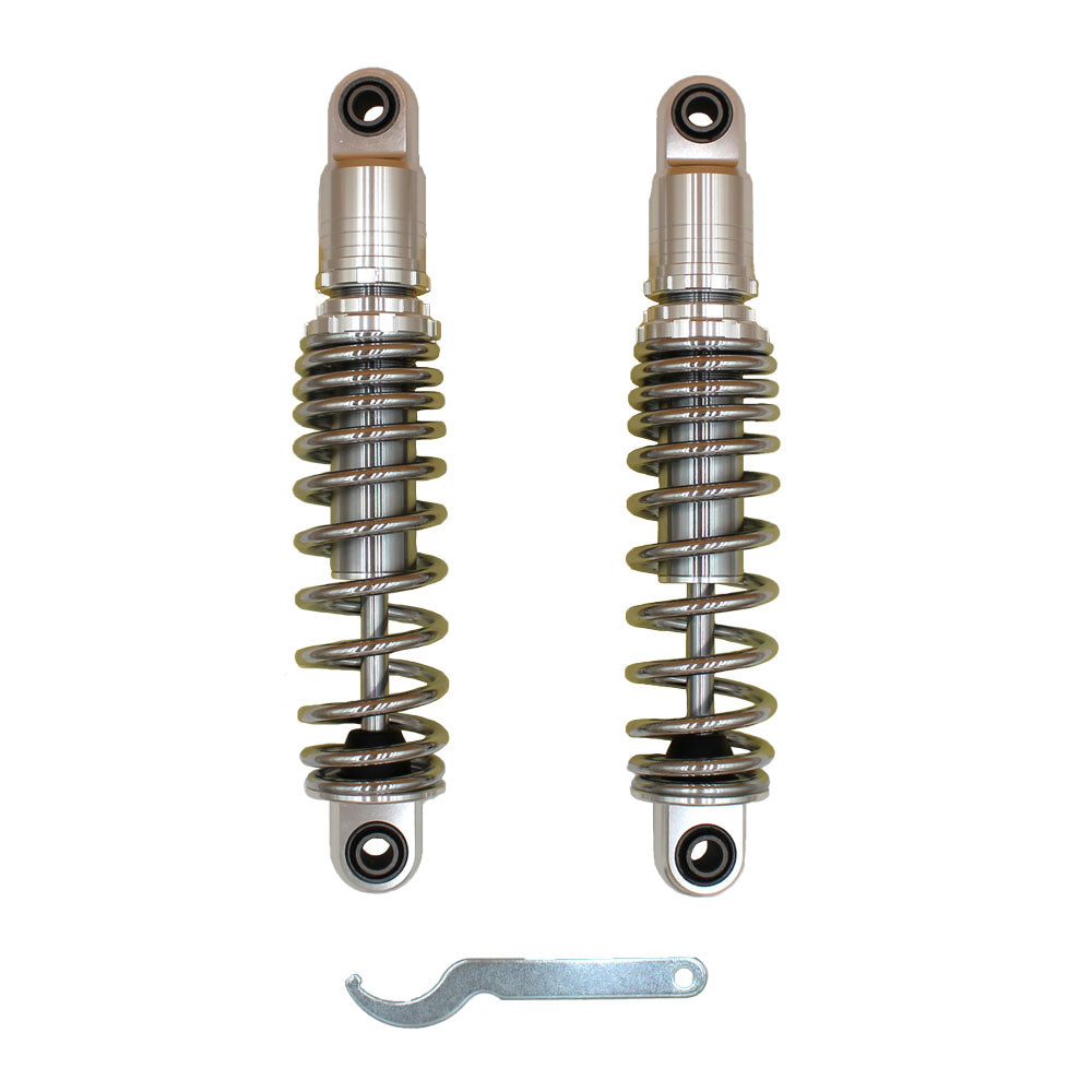 13" Inch Lowering Chrome Shocks for Harley Davidson Replaces Drag Specialty