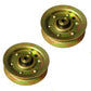 (Pack of 2) Flat Idler Pulley for AYP 532173438, 532104360, 532131494, 918131494