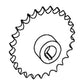 WN-1321167C92-PEX Auger, Unloading, Drive Sprocket Fits International/CaseIH