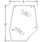 LH Upper Door Glass Fits 5120 5130 5140 5150 5220 5230 5240 5250 1330931C1
