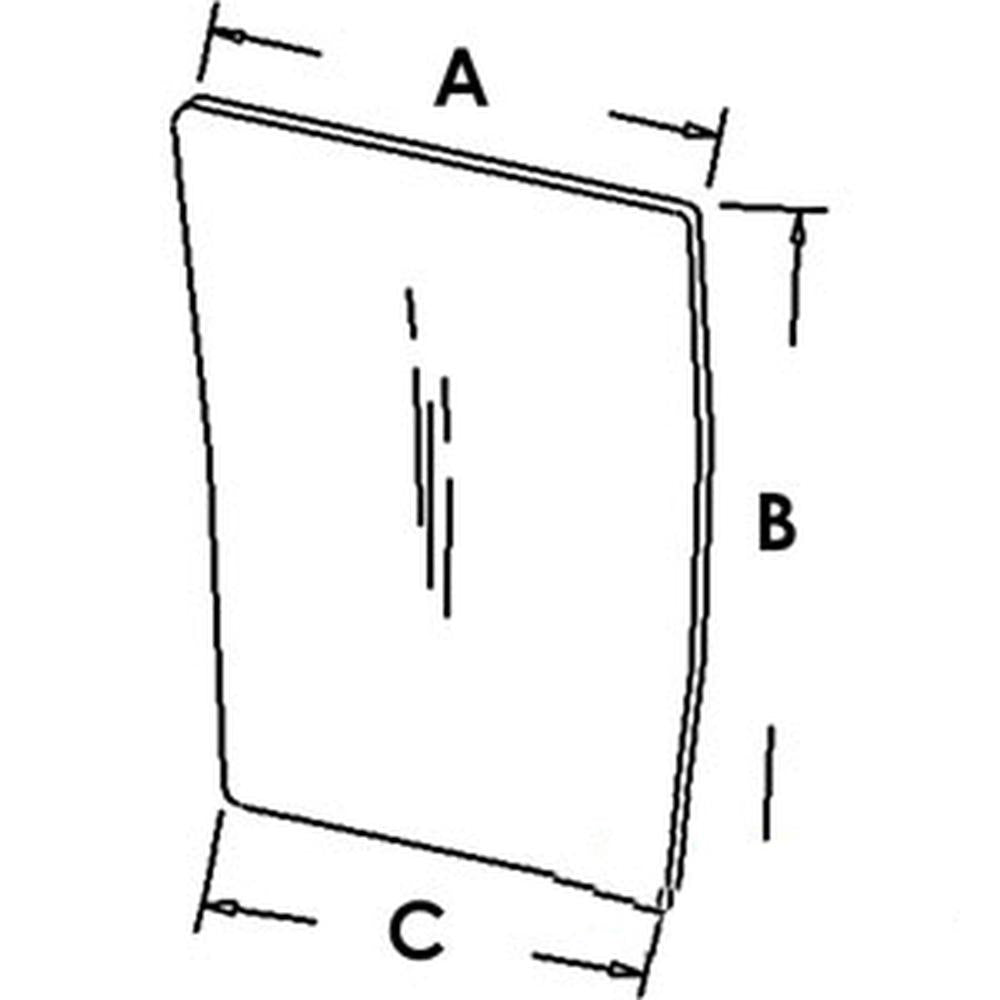 WN-1340196C1-PEX Glass, Front, Lower, LH Fits International/CaseIH 7110 7120