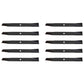 (10) Blades 134149 532 13 41-49 Fits Sears Fits Craftsman Fits Husqvarna 42"