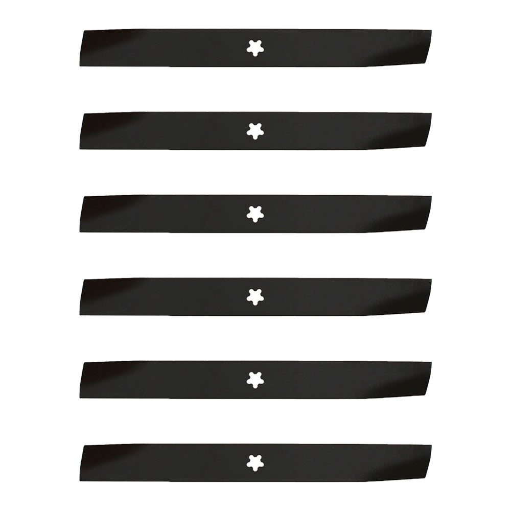 Qty 6: Heavy Duty Blades Fits Husqvarna Replaces 532134149