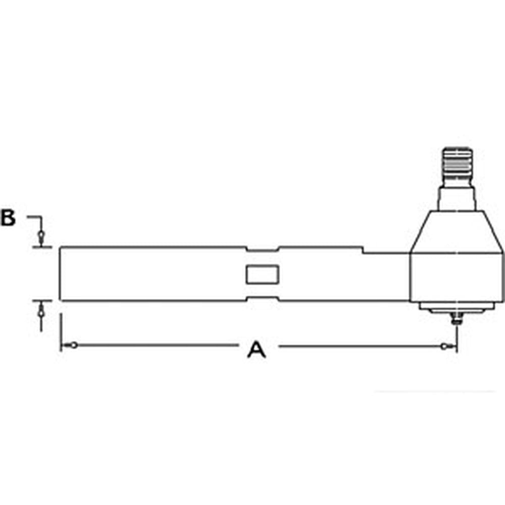 Right Hand Tie Rod End Fits Case/International Harvester Replaces 1537612C1
