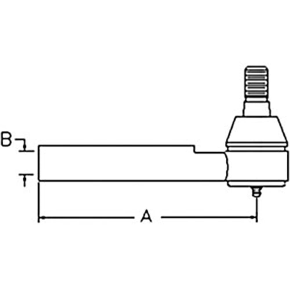 Right Hand Tie Rod End Fits Case/International Harvester Replaces 1537612C1