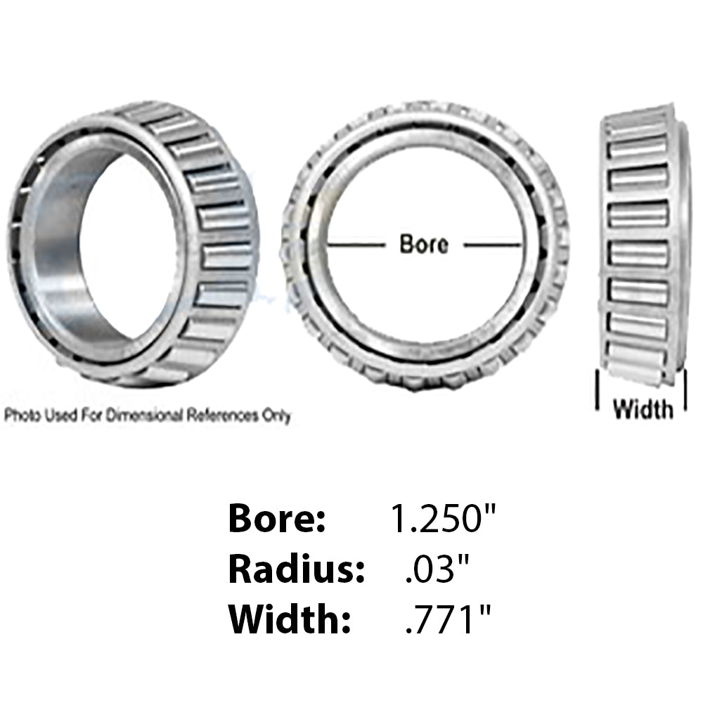 Taper Roller Bearing - 1.25" x 2.717" x 0.7813" 14124