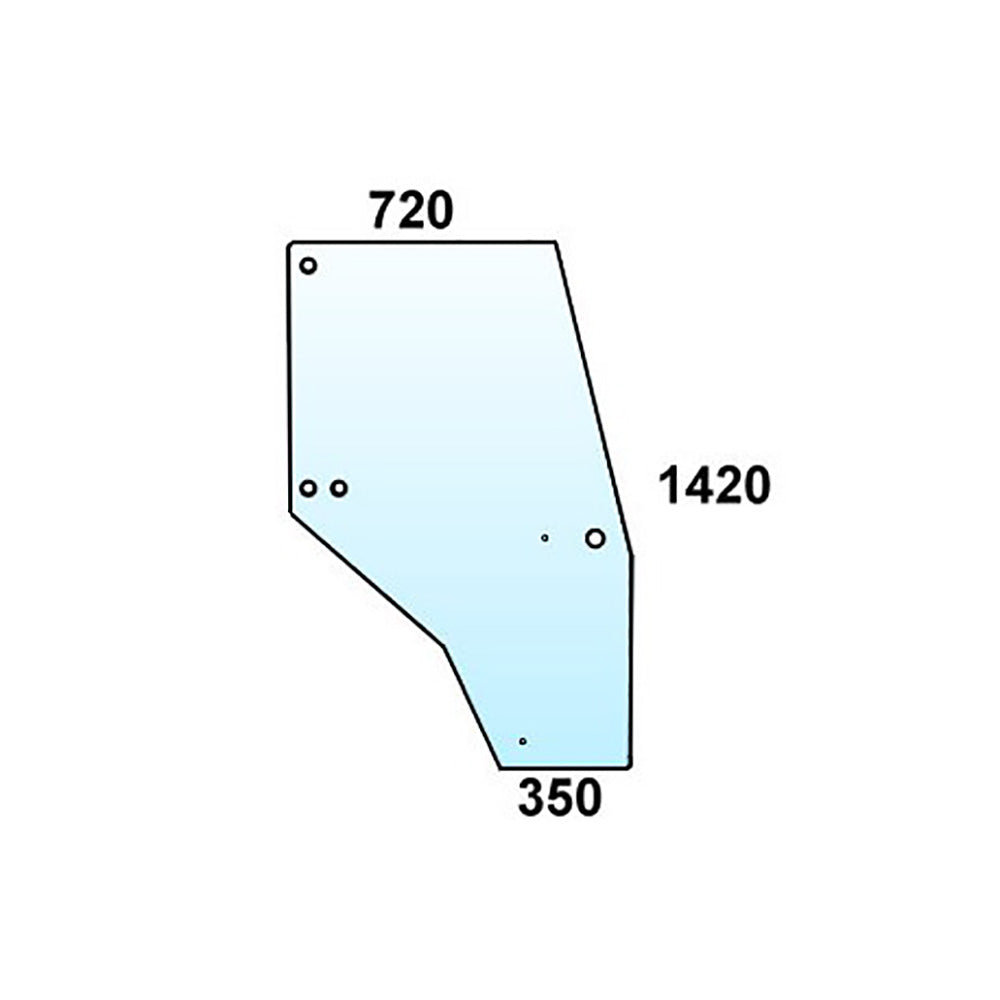 144969A1 One (1) New Cab Glass Door Fits Case IH 3000 3210 3220 3230