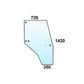 Cab Glass Door Fits Case/International Harvester Replaces 144969A1
