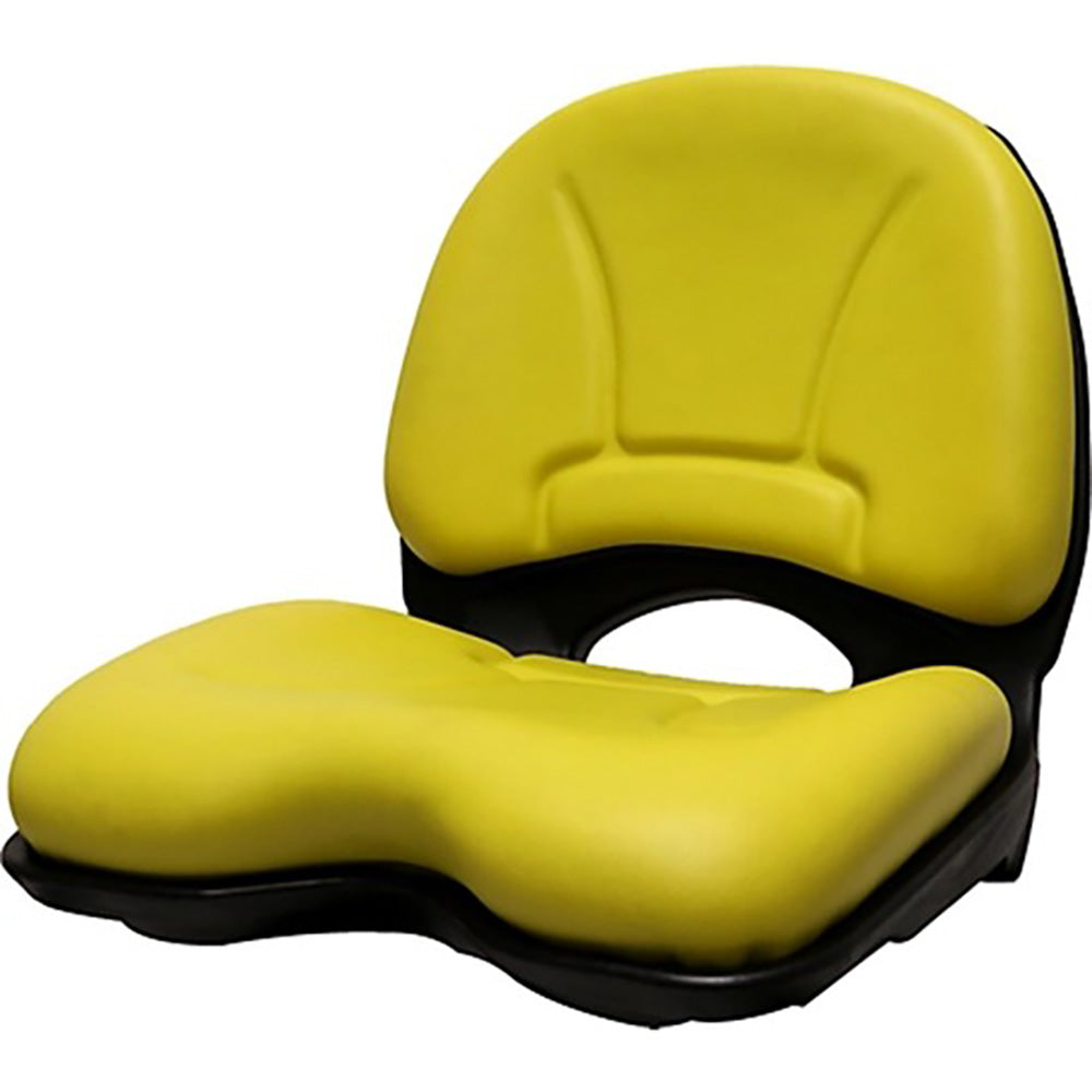 18in. High Open-Back Yellow Vinyl Seat Fits Gator 145000YE Fits Compact Tractors