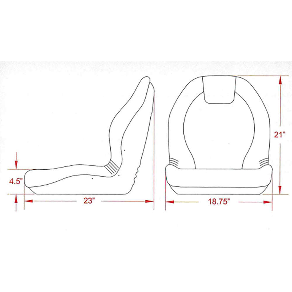 New Vinyl Camo Seat KM 127 Fits John Deere Fits Case Fits Toro Fits Cub Cadet