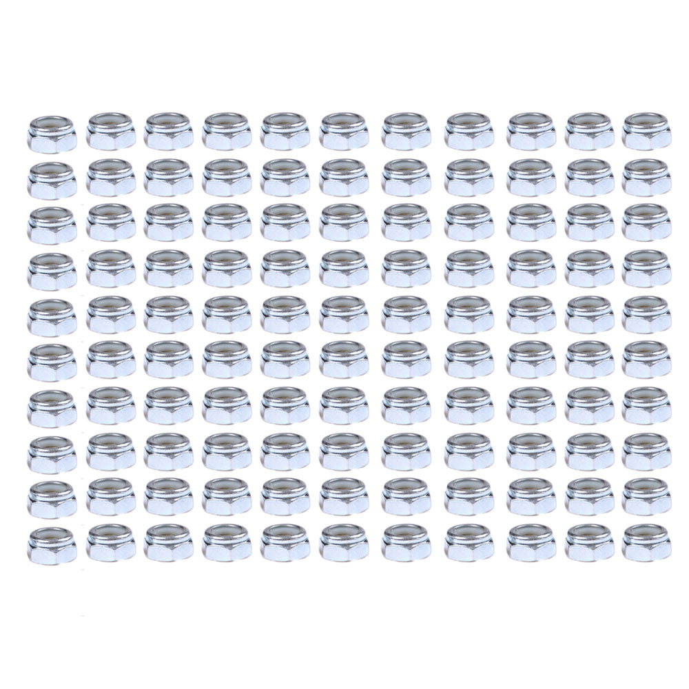 (100) Replacement Lock Nuts 14M7166 Fits John Deere Mower Tractor Combine Models
