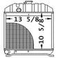 Radiator Fits Kubota Replaces 15221-72063