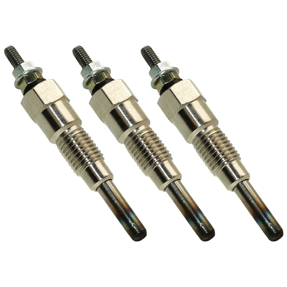 Set of Three (3) Glow Plugs Fits Kubota 15521-65510 KH-8 B5200 B7001 B7100 L8200