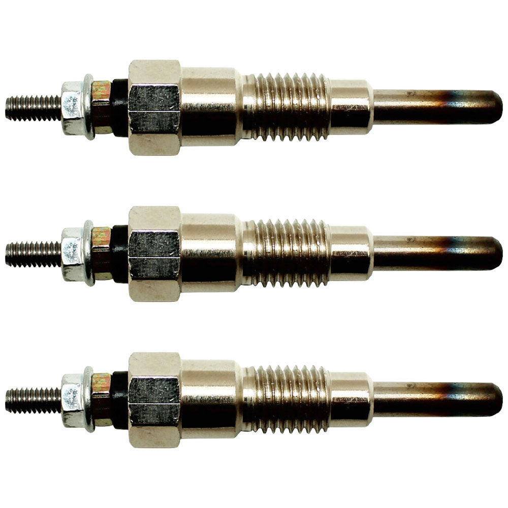 Set of Three (3) Glow Plugs Fits Kubota 15521-65510 KH-8 B5200 B7001 B7100 L8200