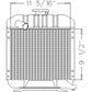 15262-72060 1526272060 Radiator Fits Kubota Compact Tractor Models B5100