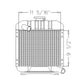 15262-72060 1526272060 Radiator Fits Kubota Compact Tractor Models B5100