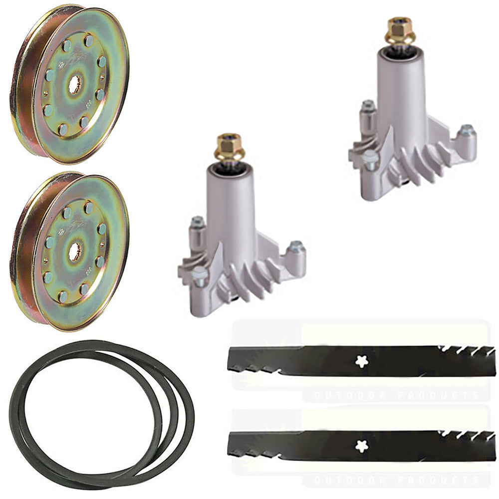 AY-LAS20-0097 Spindle Assembly, Blade, Belt, and Pulley Kit Fits Massey Ferguson