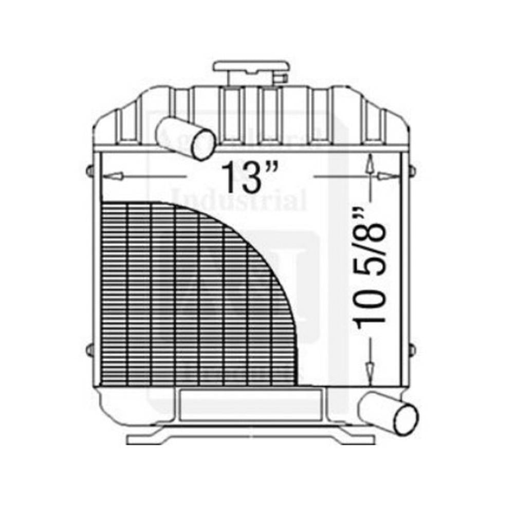 Aftermarket Replacement Radiator 15371-72060 Fits Kubota