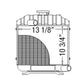 15553-72060 Fits Kubota Radiator B6100 B7100 B6100HST-DT B6100HST-E Copper