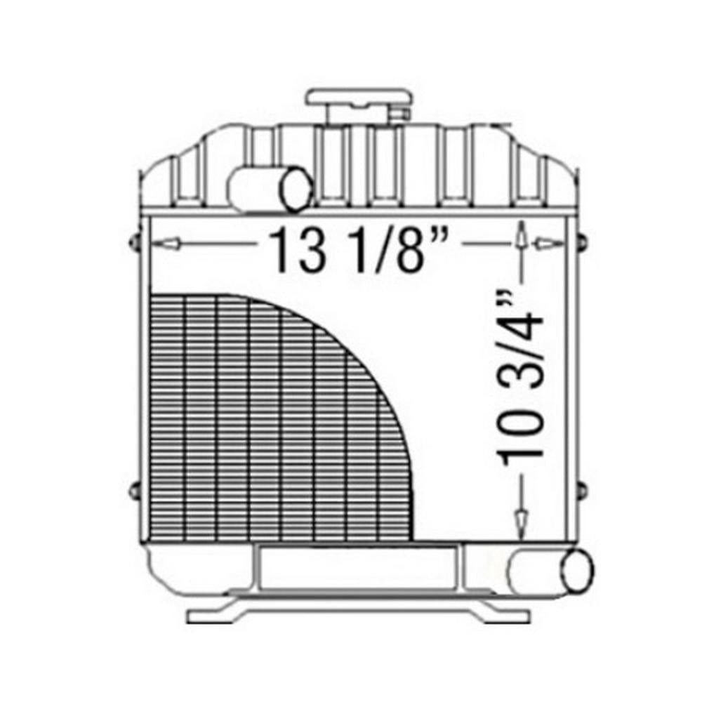 One New Radiator Fits Kubota B7100HST-DT B7100HST-E