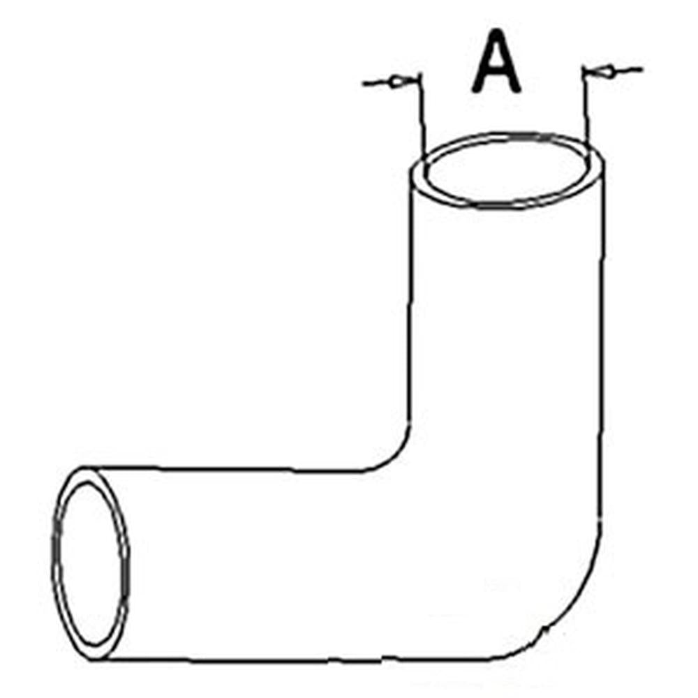 OLS5330-STR Upper Radiator Hose Fits Oliver 1600 1650 1655