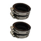 Two (2) Carburetor Intake Boots w/ Clamps Fits Kawasaki Brute Force 750 Models