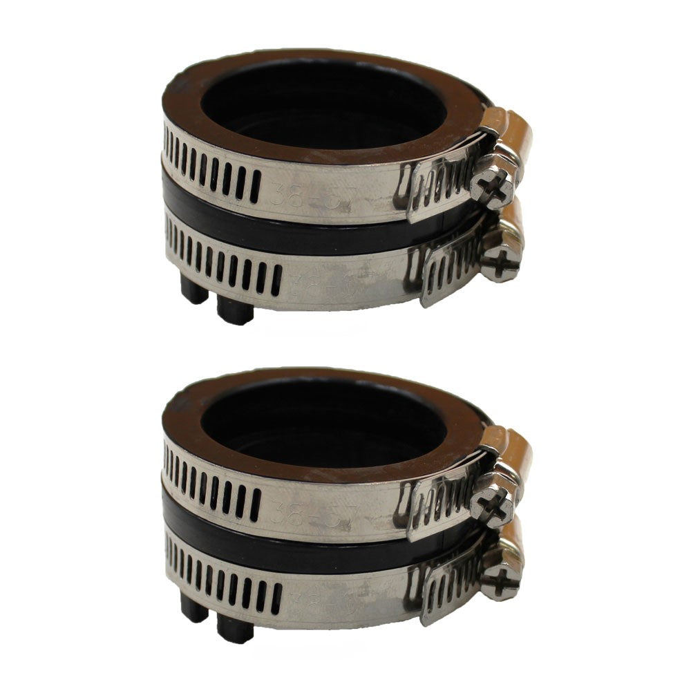 Two (2) Carburetor Intake Boots w/ Clamps Fits Kawasaki Brute Force 750 Models