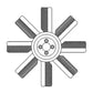 Cooling Fan - 8 Blade Plastic Fits John Deere 2030 2040 AT26373