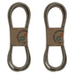 5103392 Qty 2: Heavy Duty Deck Belt
 Fits Ferris Made with Aramid