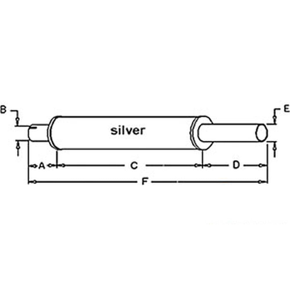 Muffler Fits Oliver Replaces 100694A