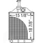 1669650M94 New Radiator Fits Massey Ferguson 260 270 283 290+