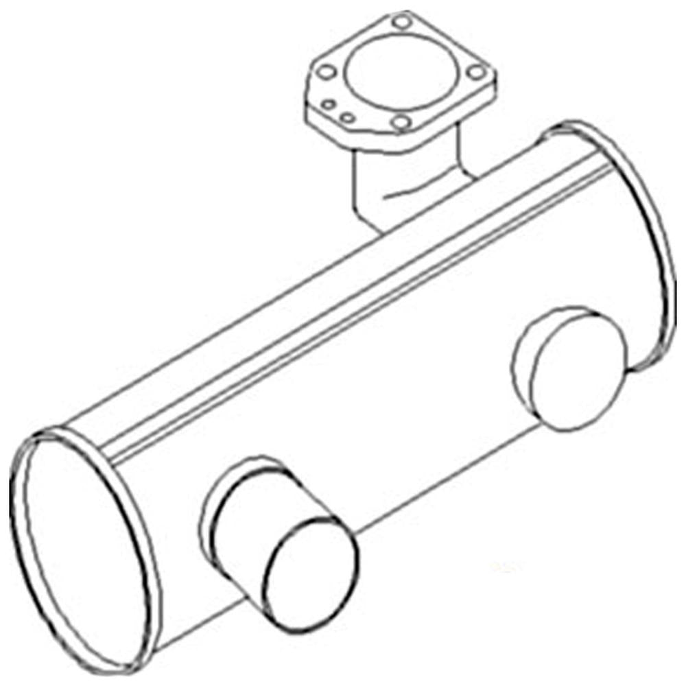 MUFFLER Fits Massey Ferguson MF 390 390T 393 398