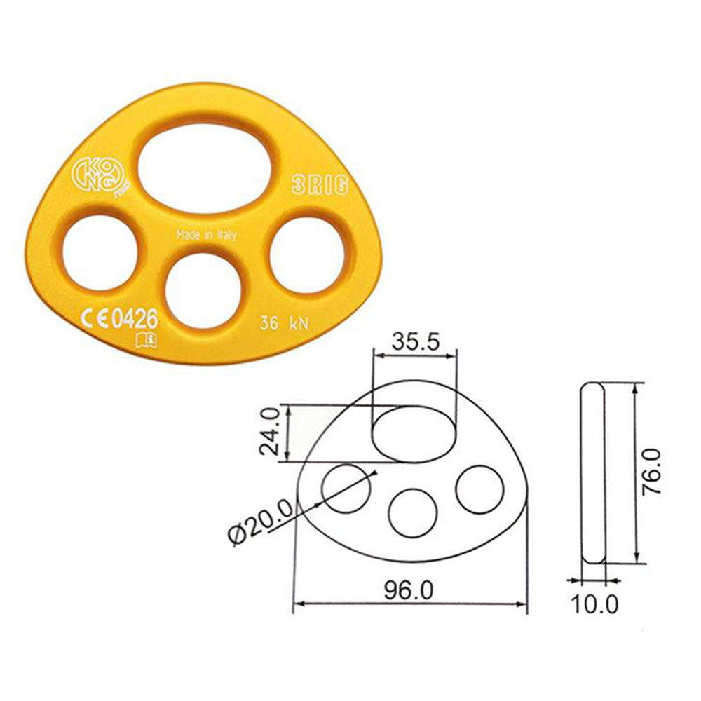 16982 THREE HOLE RIGGING PLATE