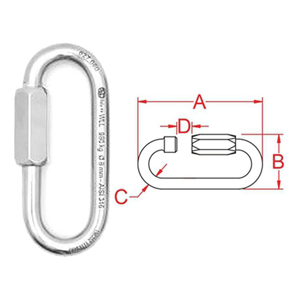 16984 QUICK LINK OVAL LONG 3.5"
