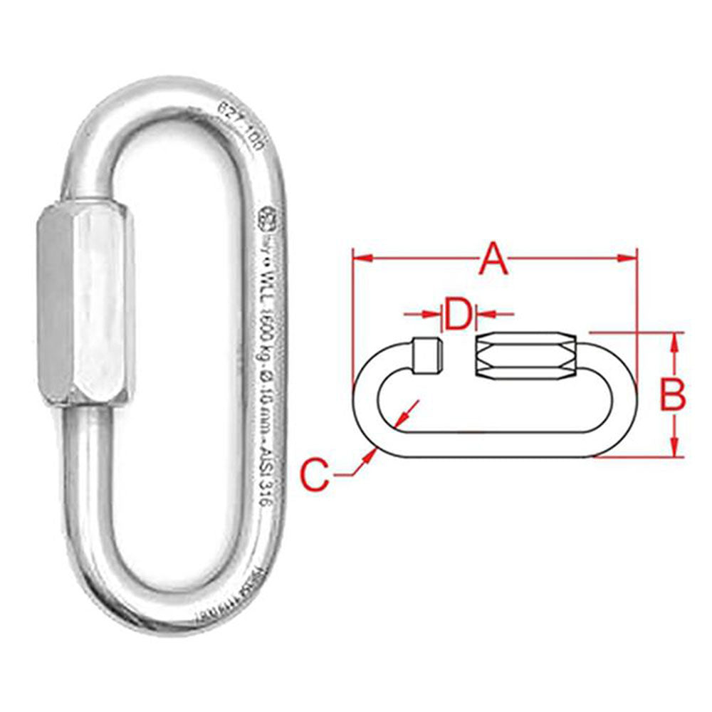 16987 QUICK LINK OVAL LONG 4.88"