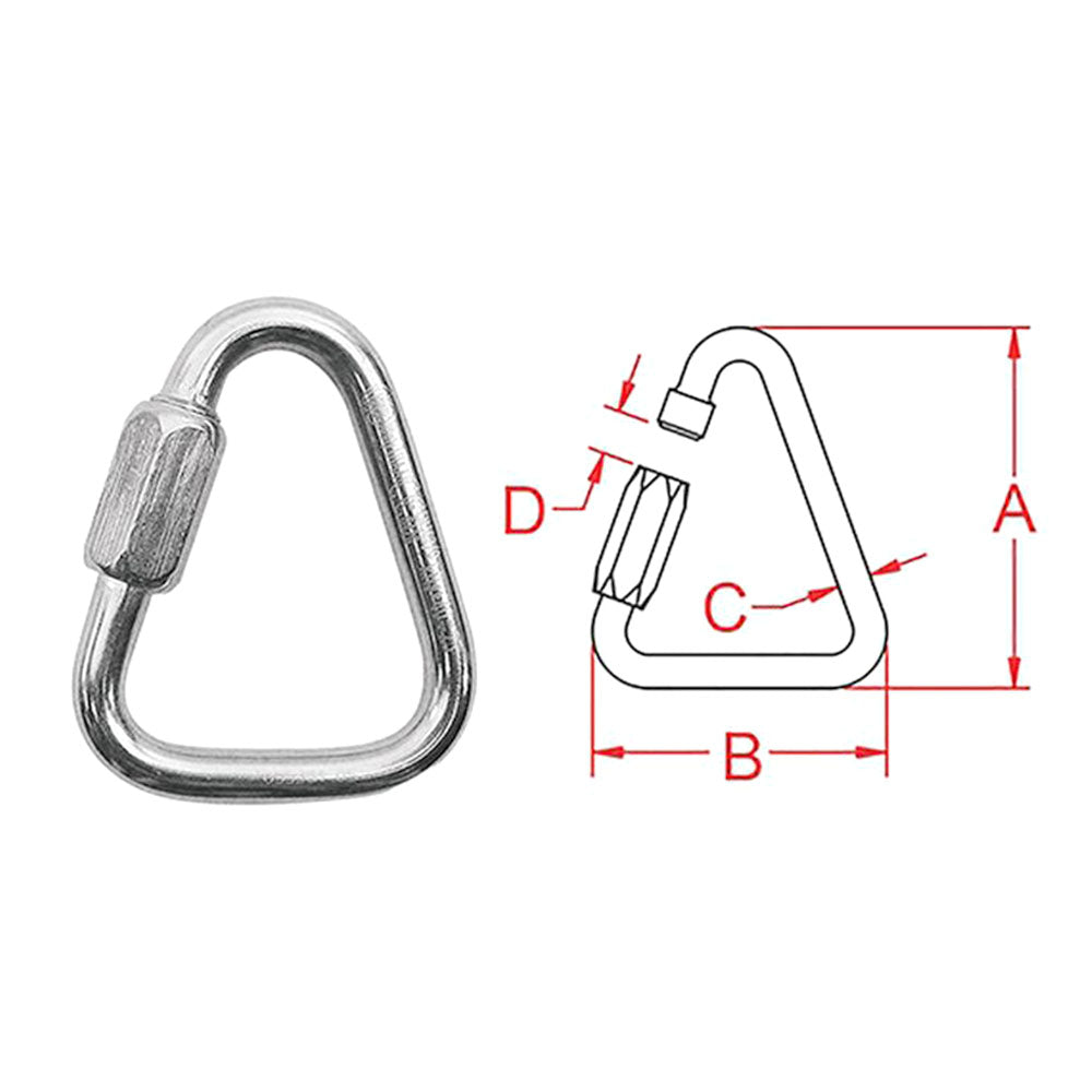 16989 QUICK LINK TRIANGLE 3.39"