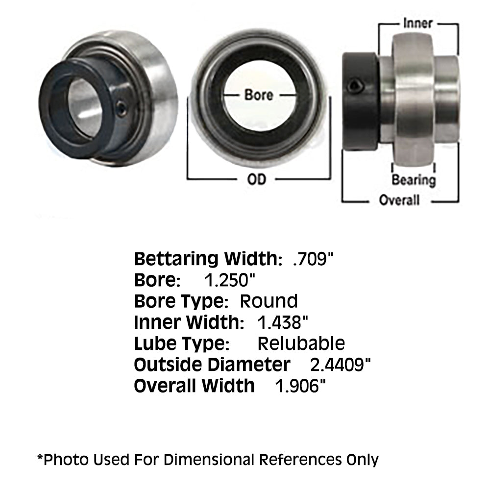 170409 New Tractor Spherical Relubricatable Ball Bearing w/ Collar F51085 K2575
