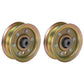 Qty 2: Flat Idler Pulley Fits Oregon Replaces 78-054