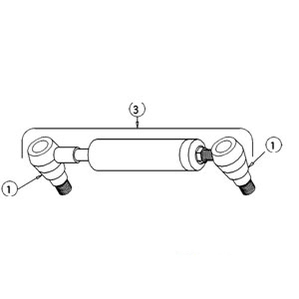 1749213M91 Power Steering Cylinder Fits Massey Ferguson 235 245 20C 30B 40B 450