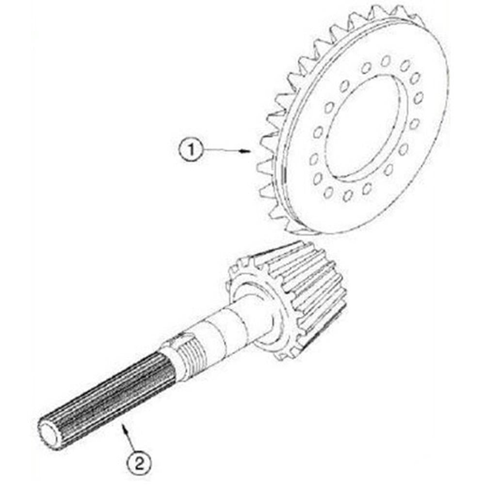 Ring & Pinion Fits New Holland Replaces 175956A1