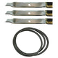 Mower Deck Belt & Blade Set Fits CRAFTSMAN Replaces 24690