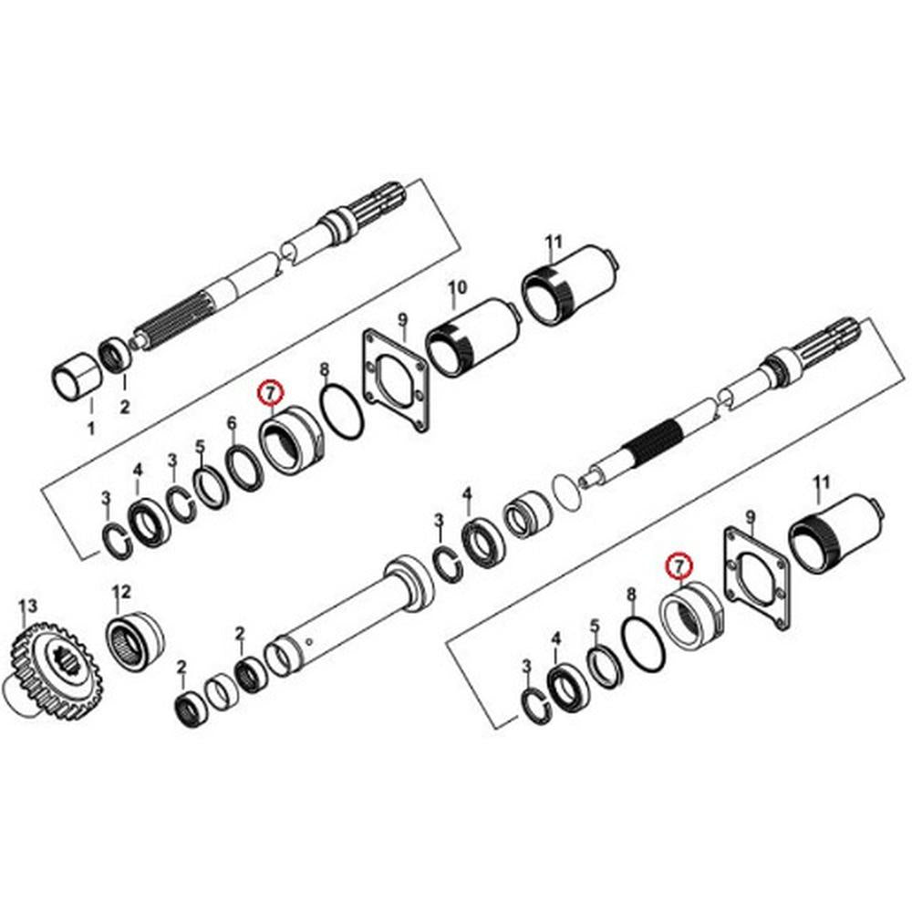 S.41989 Housing, Seal Retainer Fits Massey Ferguson