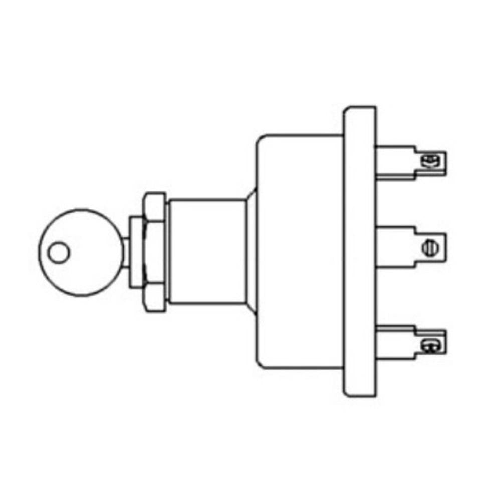 Fits Massey Ferguson Key Switch TO20, TO30, TO35, MF35, MF50, MF65 180681M93