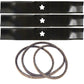 Blades & Belt Set Fits Husqvarna Replaces 531 30 07-71