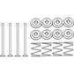 Brake Shoe Retaining Pin Kit Fits Fordson Replaces 1810029M91
