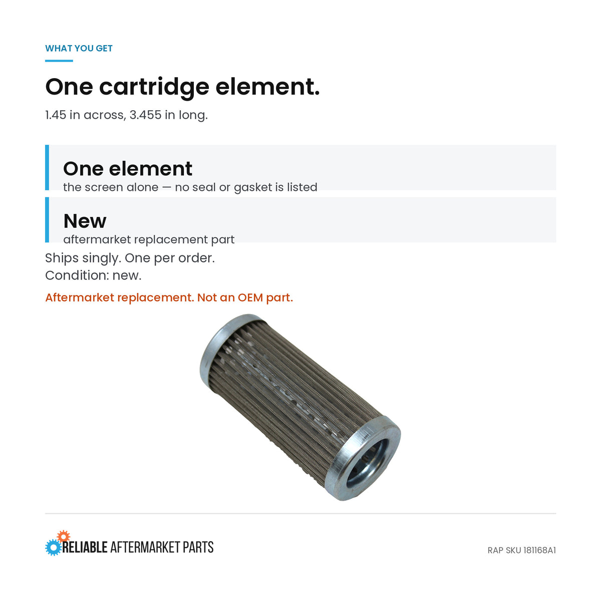 Filter 278534A1 Fits Case 586G 586H 588G 588H 590L 590SL 590SM 590SM+ 590SN 960